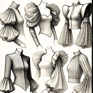 سایه زدن در طراحی لباس 