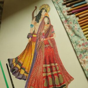طراحی لباس هندی